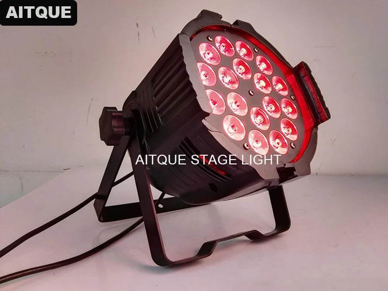 

10pcs Wedding stage decoration stand par 64 led 18x18 watt rgbwa uv par led 4 in 1 led par light