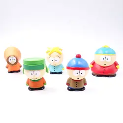 Высокое качество 5 шт. South Park Рисунок игрушки куклы Картман КЕННИ цифры Stan серии новый подарок для ребенка милые игрушки