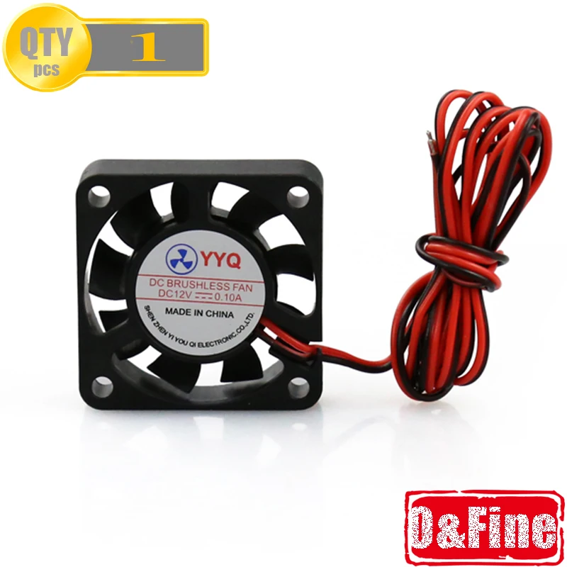 Anet 3D Printer Parts 40 40 DC 12V 0 1A Fan Printer Cooling Fan For MakerBot