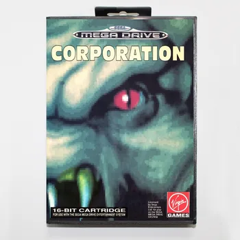 

16 bit Sega MD game Cartridge with Retail box - Corporation game card for Megadrive Genesis system