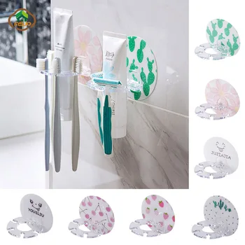 

MSJO Tooth Brush Holder Stand Wall Decor Teethbrush Holder Organizer Shaver Support Brush Home Decoration Bathroom Accessories