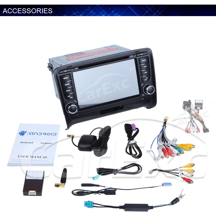 Top Android 9.0 Octa Cores Car DVD Player For Audi TT 2006-2012 With Canbus WIFI Radio GPS Bluetooth USB DVD Multimedia DSP Carplay 26