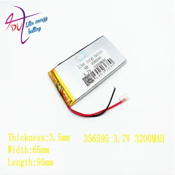 

3.7v 3200mah 356595 336393Liter energy Lithium Polymer Battery With Board For Mp4 Mp5 Gsp Digital Product