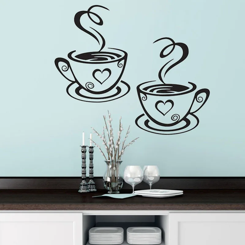 Double-Coffee-Cups-Wall-Stickers-Beautiful-Design-tea-Cups-Room-Decoration-Vinyl-Art-Wall-Decals-Adhesive(1)