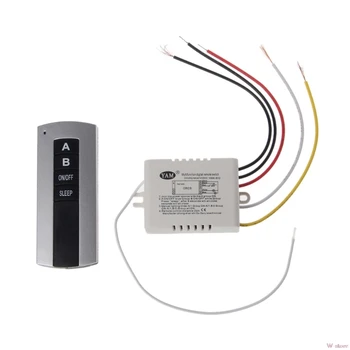 

2018 Wireless 2 Channel ON/OFF Lamp Remote Control Switch Receiver Transmitter W-store Oct11_A