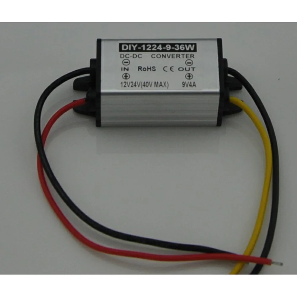 DC 12V 24V To DC 9V 4A 36W Step Down Power Supply Converter Regulator Module