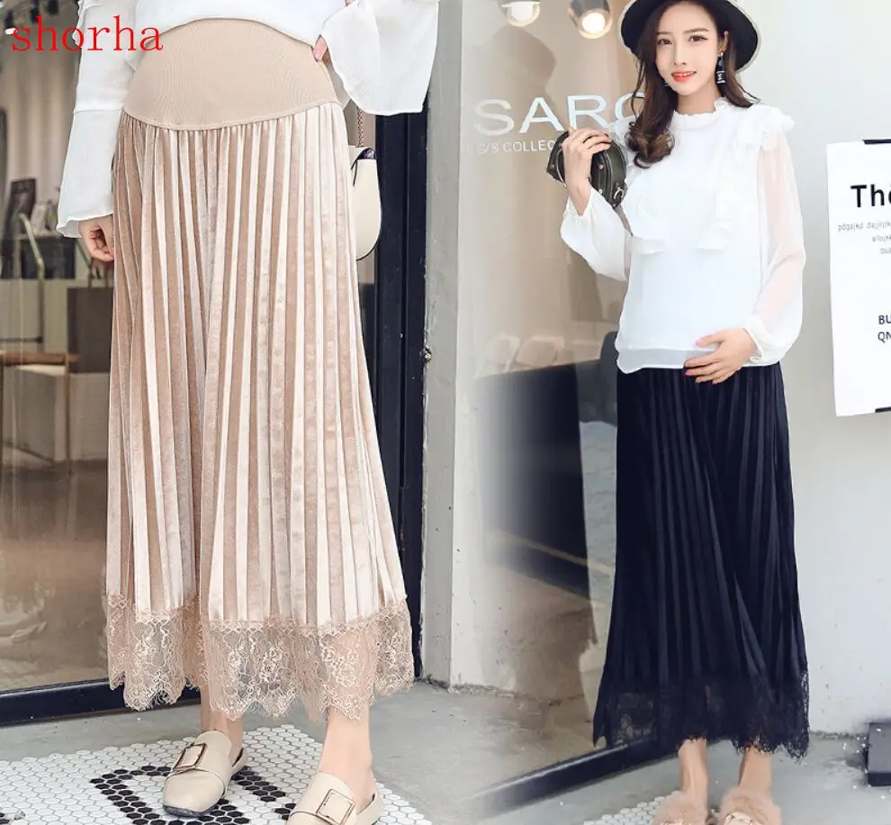 Ropa Para Embarazada 2025 Falda De Vientre De Maternidad De Verano