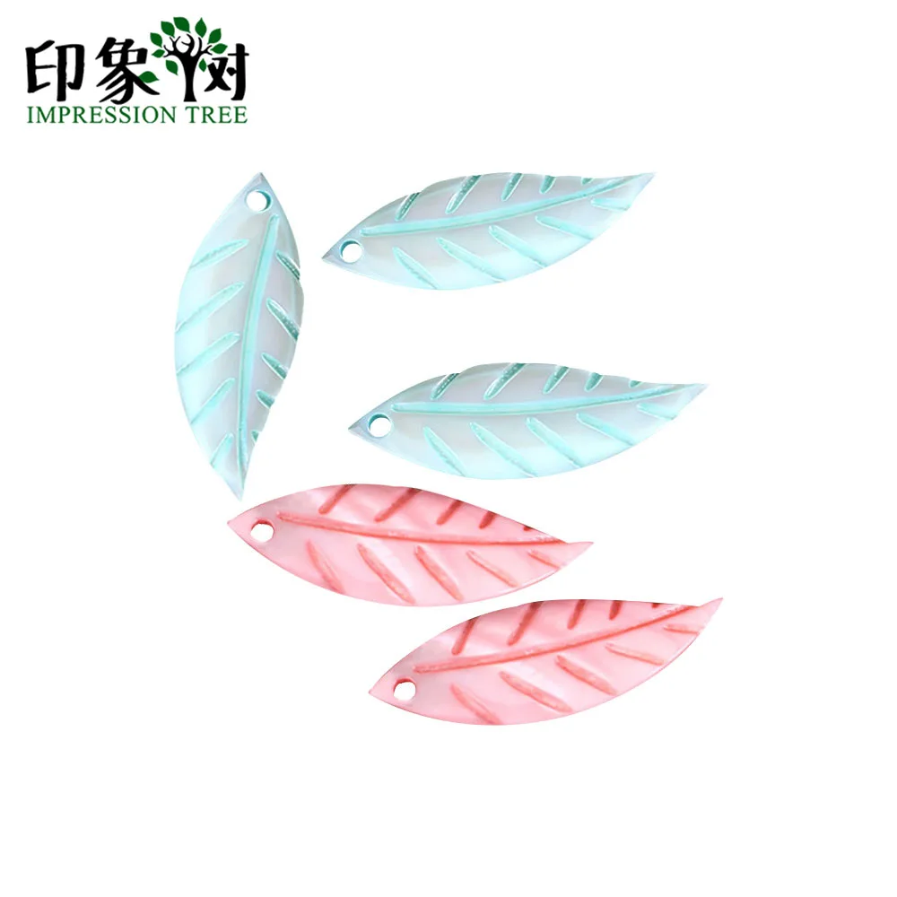 

10pcs 30x10mm Long Pink Blue Willow Leaf Shell Beads Natural MOP Shell Leaves Earrings Accessories DIY Shell Jewelry Makings1922