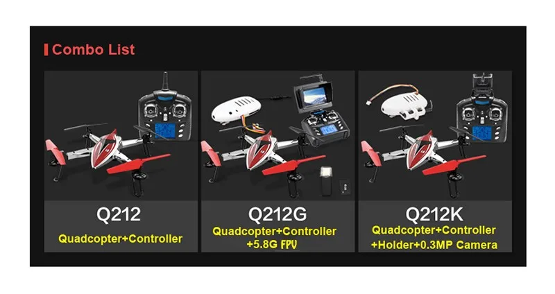 WLtoys Q212K Wi-Fi FPV один ключ-возврат и снять барометр высокого RC Quadcopter с HD камера RTF VS Q212-K/Q242-K/Q282-K