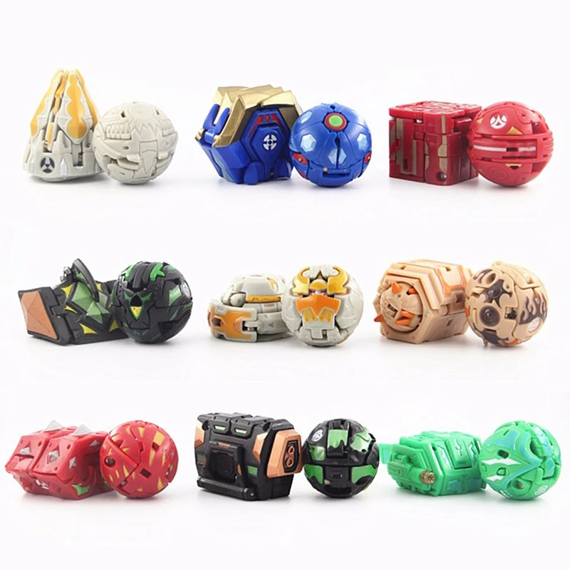 

Hot Deformation Action Toy Figures Diameter 3.5cm Capsule Random Send No Repeat Free Cards for Gift