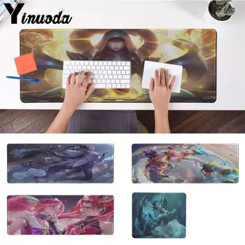 

Yinuoda Anime Lux and Jinx Star Guardian League of Legends Silicone large/small to Game MousePad Lockedge Mouse Mat Keyboard Pad