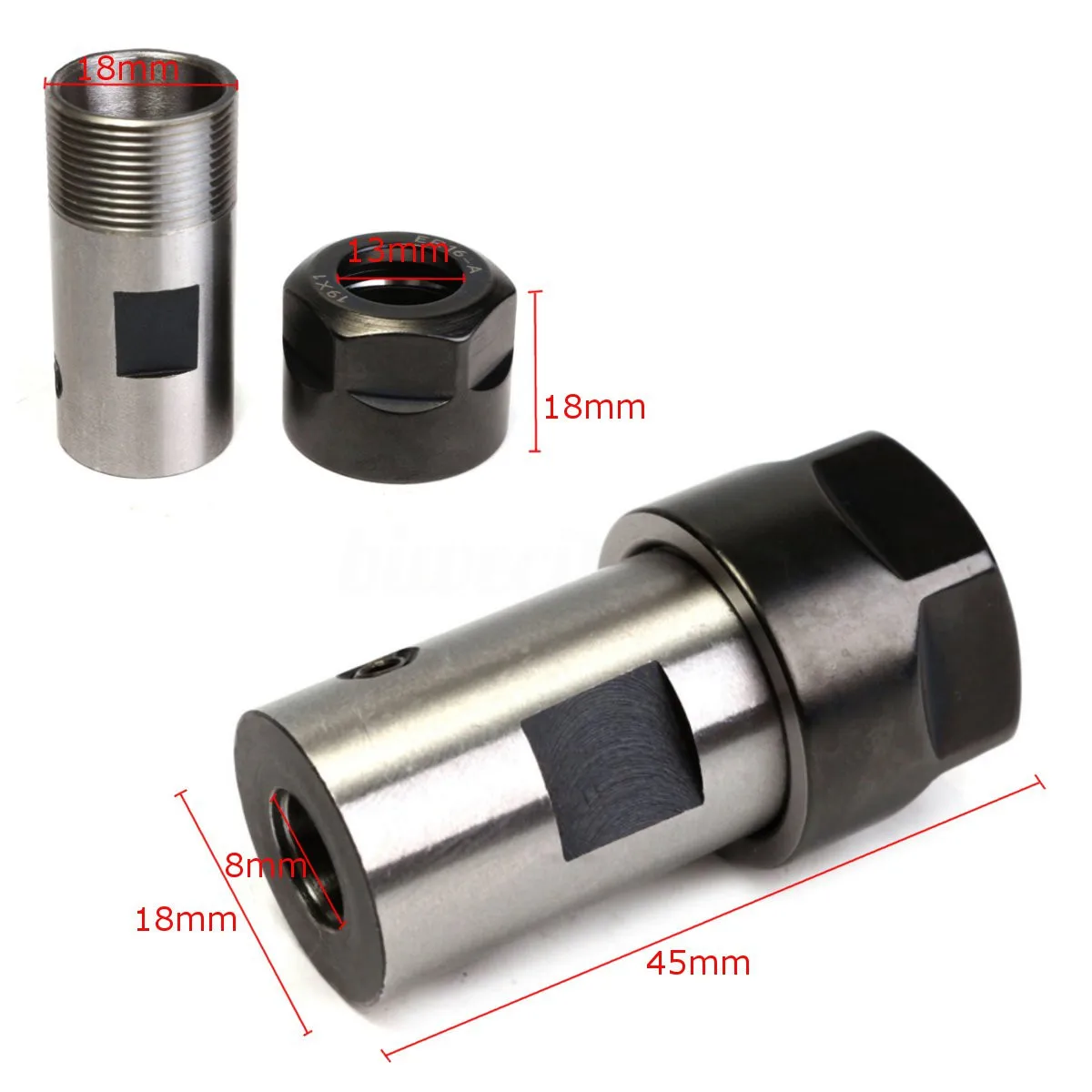 

ER16 Collet Chuck Motor Shaft Inner 8mm Spindle Extension Rod for CNC Milling _WK