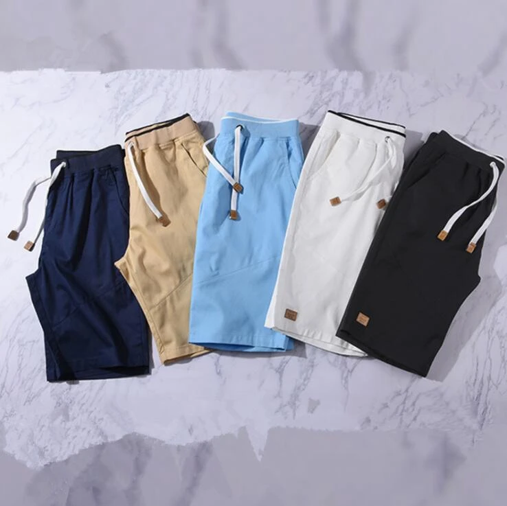Однотонные шорты для мужчин; Лидер продаж; повседневные летние пляжные шорты; Homme; качественные шорты с эластичной резинкой на талии; модные; большие размеры; 4XL