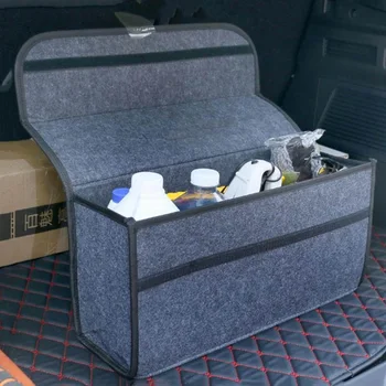

Portable Foldable Multipurpose Car Felt Cloth Folding Storage Box Organizer Case Auto Multi-use Tools Car Stowing Tidying