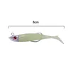 High Quality 2 Replacement Lure Jigging Soft Bait Fishing Lures 8cm 8.5g DIY Head Jig Fish T Tail Sea Bass Lure Fishing Tackle 3