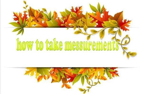 how to take messurements