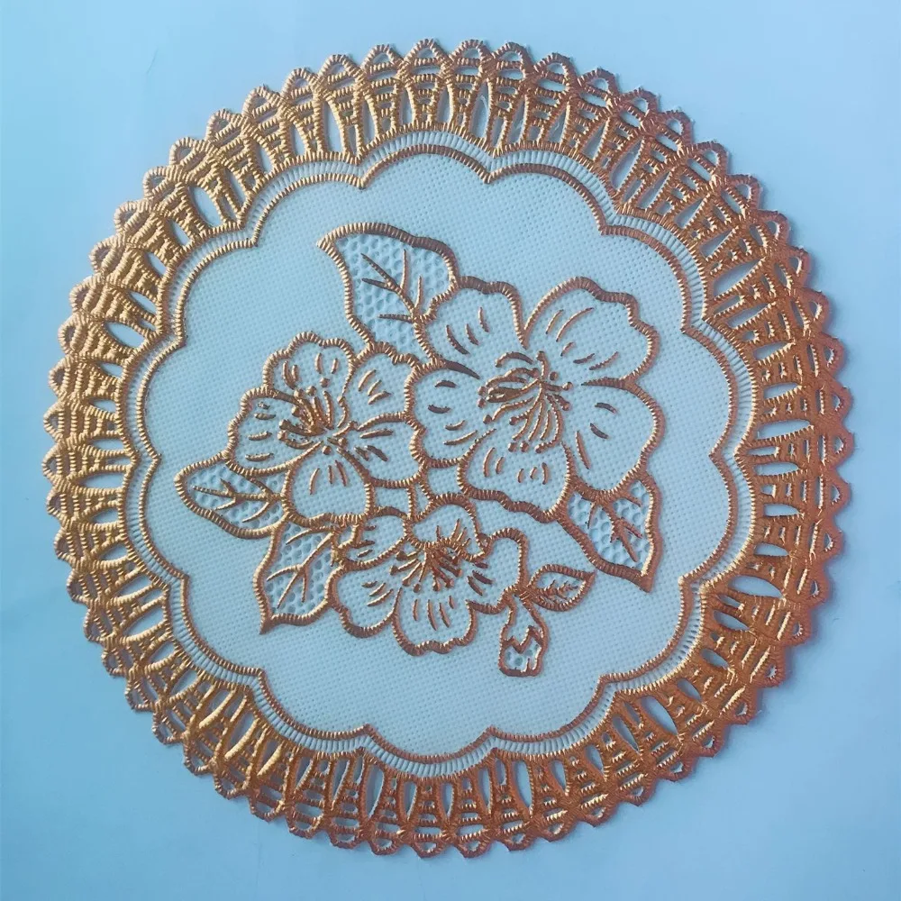 

New Fashion PVC Dining Table Placemat Europe Style Kitchen Tool Tableware Pad Coaster Coffee Tea Place Mat Table decorations