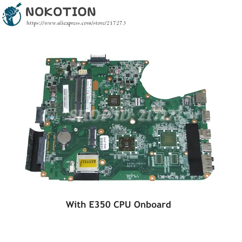 Материнская плата NOKOTION A000080750 DA0BLEMB6E0 для ноутбука Toshiba Satellite L750 L750D L755 | Компьютеры и