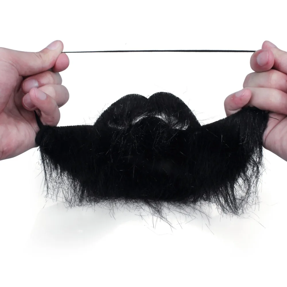 Fun Fake Facial Hair Beard Moustache Costume Accessory Elastic Band Wearable (4)