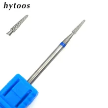 HYTOOS Spear Tungsten Carbide Nail Drill Bit 3/32″ Rotary Burr Manicure Bits Drill Accessories Nail Art Tool Gel Removal-L358S