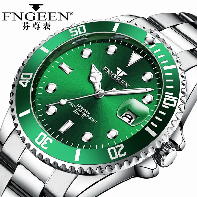 FNGEEN Relogio Masculino мужские часы класса люкс известный бренд модные повседневные в