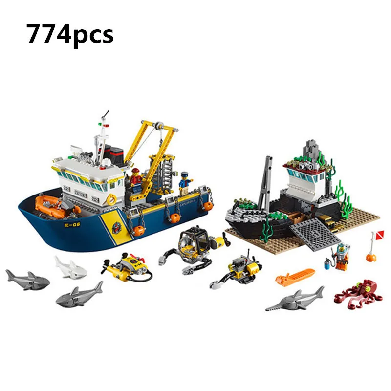 

City Series LEPIN 02012 Deepwater Exploration Vessel Children Educational Building Blocks Bricks Toys Model Funny Boy Gift 60095