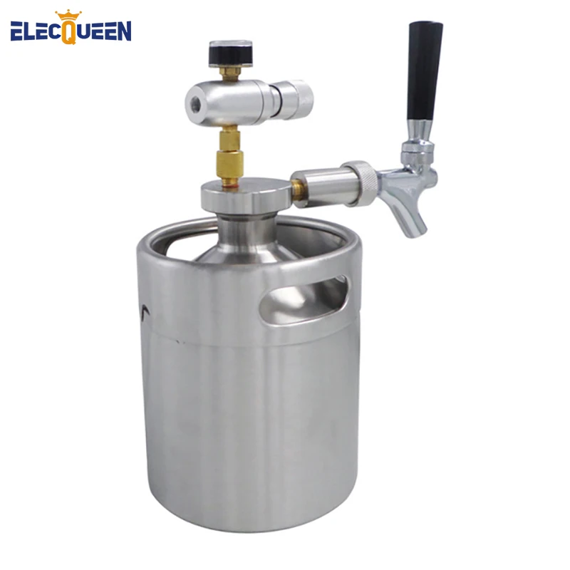 Buy 2L Mini Keg Beer Growler with Beer Growler Spear
