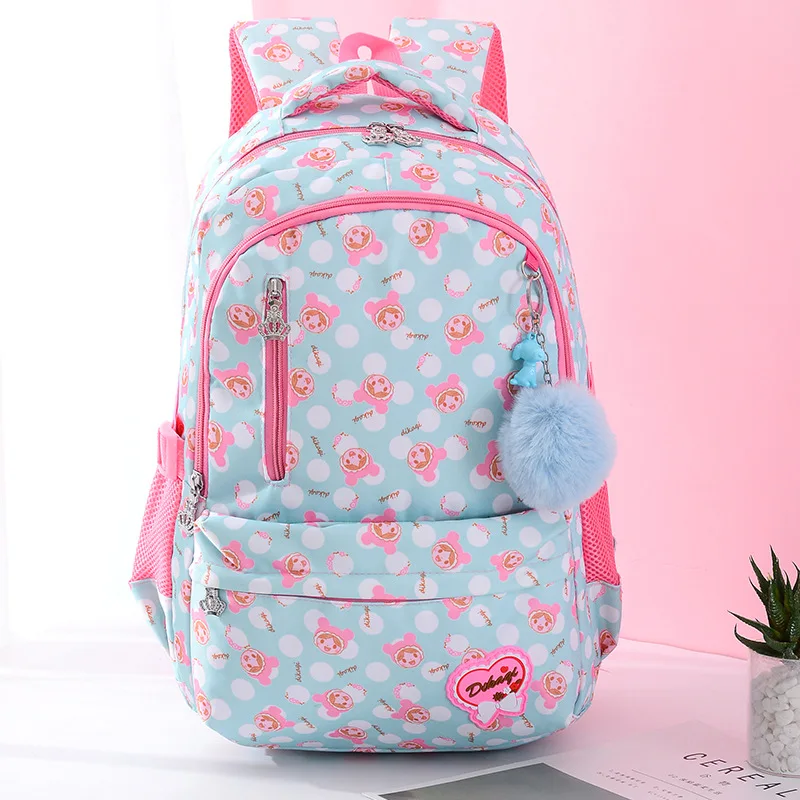 

2019 Girls Cute Schoolbags for Teenager Orthopedic Waterproof Backpack Bookbags Children Princess Print Primary Escolar Mochila
