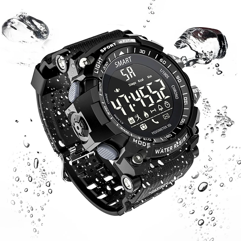 Waterproof Smart Watch EX16 Bluetooth Clock Notification Remote Control Pedometer Sport Watch Outdoor Swimming Men Smartwatch