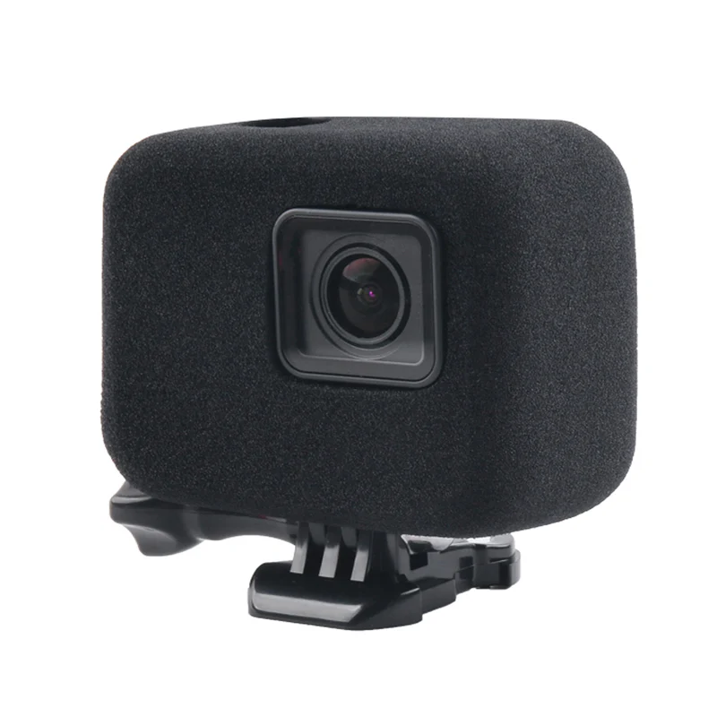 Kopen Voor Go Pro Winddicht Wind Schuim Ruisonderdrukking Spons Cover Case Voor Gopro Hero 7 6 5 Zwart hero2018 Actie Camera Accessoires