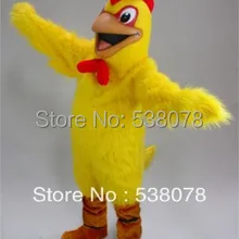 Счастливый желтый костюм-талисман курица взрослый размер жареная курица повара Реклама Костюм маскота костюм кунг-фу панды костюмы SW625
