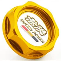 Золотой Mugen power Performance масляная Крышка для Honda Civic Fit City согласие CRV CR-V XR-V Vezel масляный топливный фильтр гоночный бак двигателя крышка - Цвет: Золотой