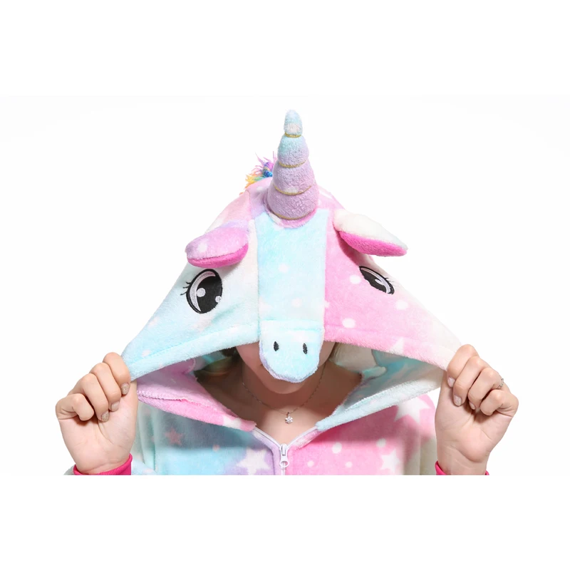 Комплект Kigurumi Пижама в виде животного для взрослых мужские и женские пижамы из