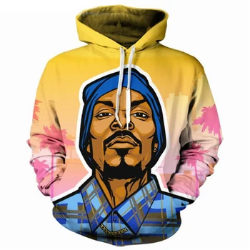 

Jumeast Men/Women 3D Print Snoop Doggy Dogg Hoodies Hip Hop Sweatshirt Fashion Jumpers Street Clothing Tops Size S-5XL
