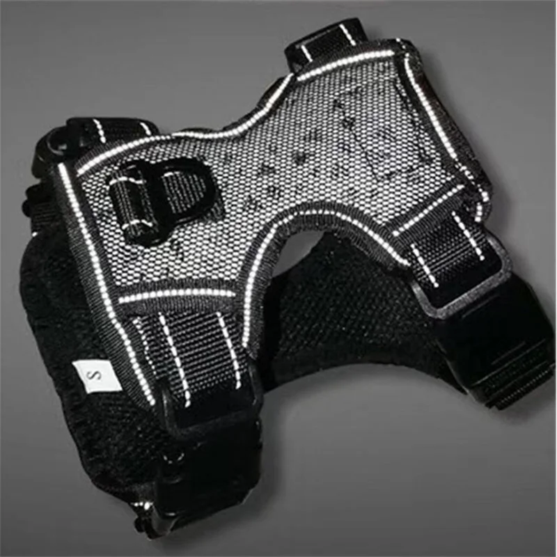 Поводок для собак без открывания консервной банки, шлейка для домашних животных, регулируемый для собак на открытом воздухе жилет 3м Reflective Материал жилетка, легко Управление для маленьких, средних и больших собак