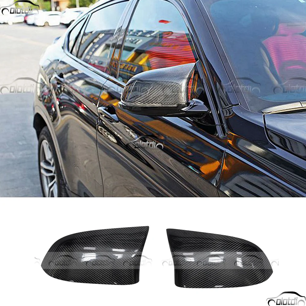 

F15 F16 Carbon Fiber Side Mirror View Cover Cap Sticker Replacement For BMW F15 F16