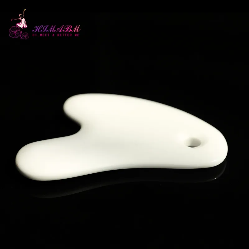 HIMABM Chinese Ceramic guasha board massage tool facial treatment scraping tool for body health beauty care HIMABM Chinese Ceramic guasha board massage tool facial treatment scraping tool for body health beauty care