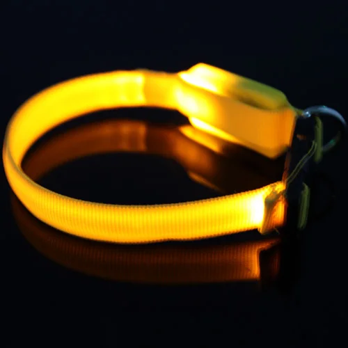 

New Pet Dog Small Size LED Nylon Safety Collar Light-up Flashing Glow Collar For Dogs 259qe