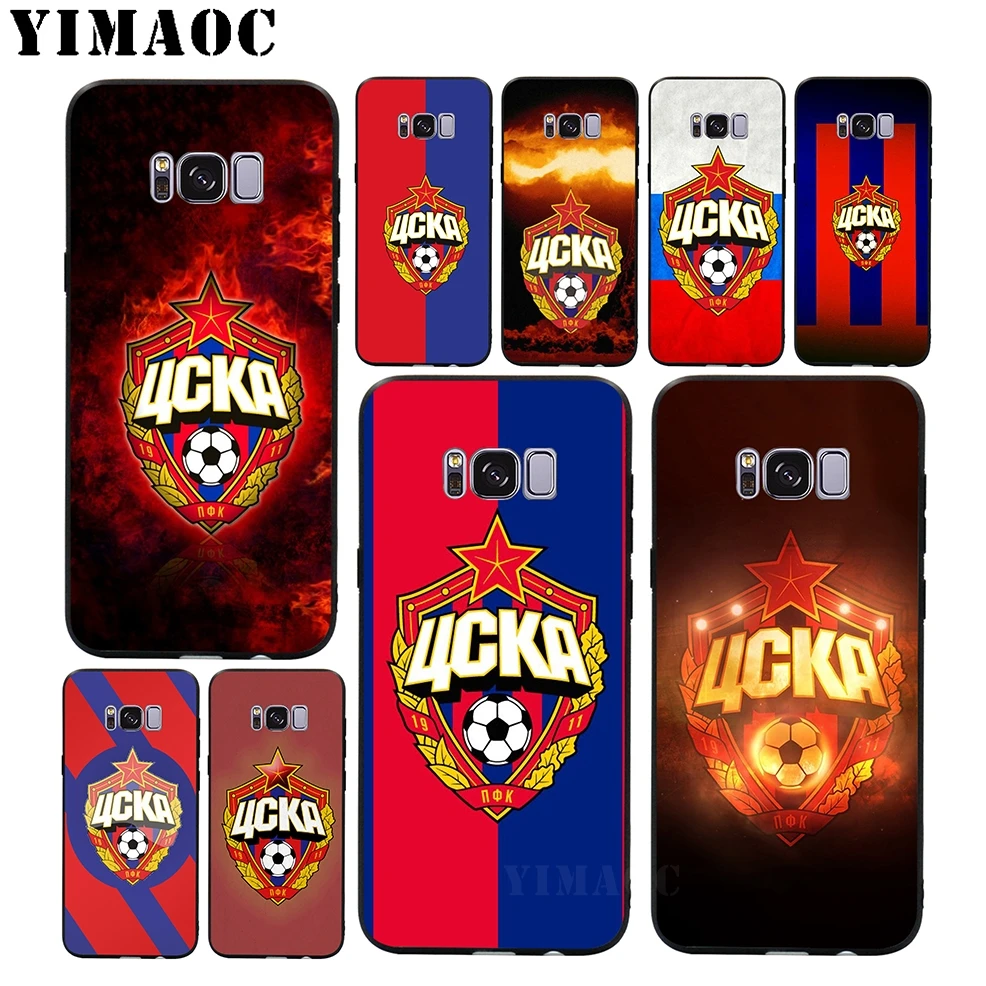 

YIMAOC CSKA Moscow Soft Silicone Case for Samsung Galaxy A3 A5 A6 Plus 2017 2017 2016 S6 S7 Edge S8 S9 Plus & Note 8 9