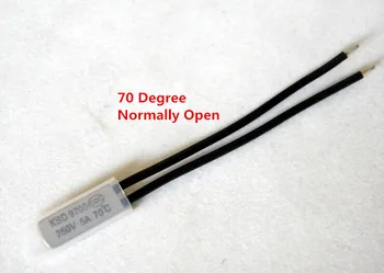 

KSD9700 5A250V 75 degree C N.O. normally open temperature switch thermostat Thermal Protector