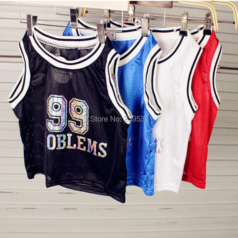 cropped basketball jersey