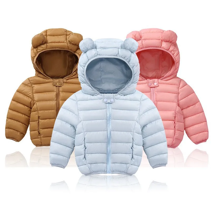 COOTELILI Cute Bear Children's Parkas Winter Jacket For Girls Boys Infant Overcoat Winter Children Coats Warm Kids Jacket Baby  (9)