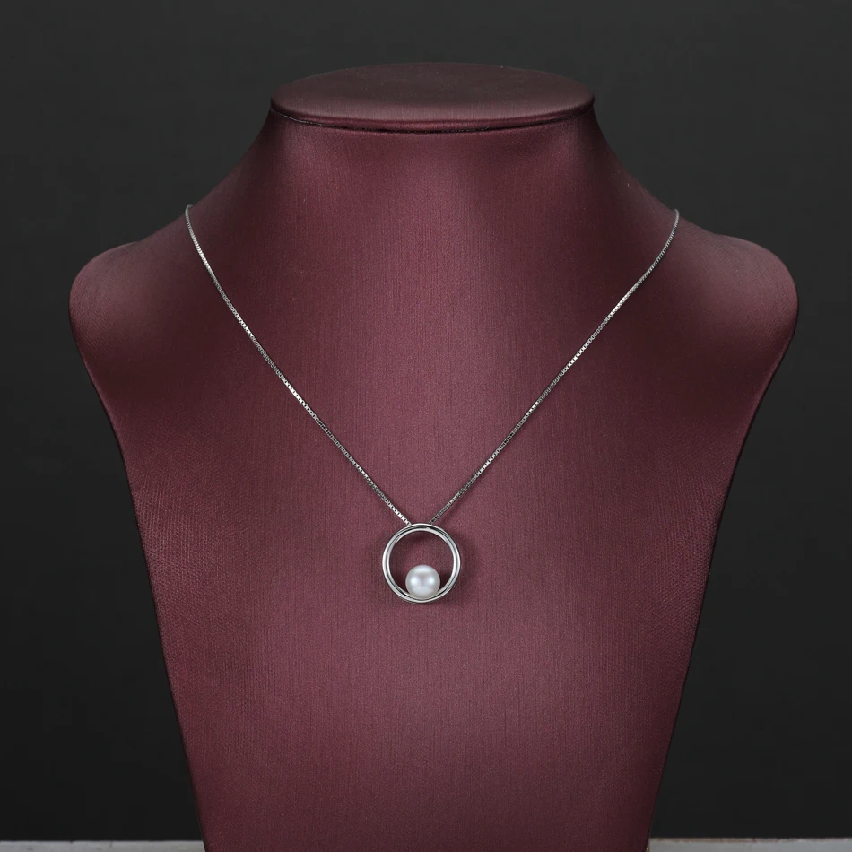 Женское ожерелье из серебра 925 пробы с пресноводным жемчугом 7 8 мм|necklaces for women|necklace