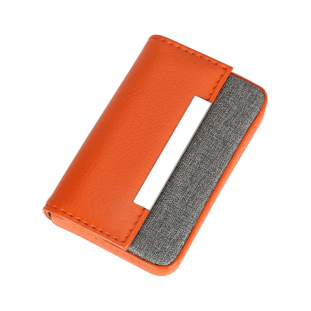 

Women Men ID Credit Card Protector Leather Wallet Card Holder Package Box Magnetic Attractive Card Case Business Card