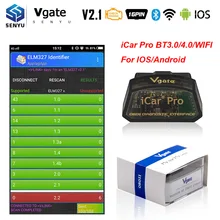 Vgate iCar Pro ELM327 OBD2 Bluetooth 4,0 wifi сканер ELM 327 odb2 для Android/IOS OBD OBD2 автомобильный диагностический инструмент