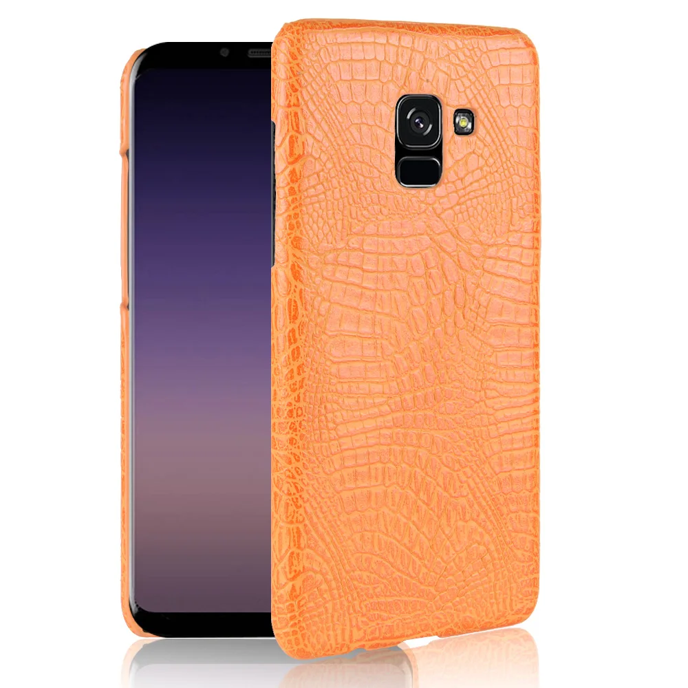 

For Samsung Galaxy A5 A7 A8 A8+ A8Plus 2018 Case Luxury Crocodile Skin pattern PU leather Case fashion Phone Case Back Cover