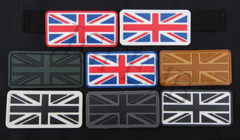 Black And Grey Union Jack Patch Black And Grey Union Jack Patch