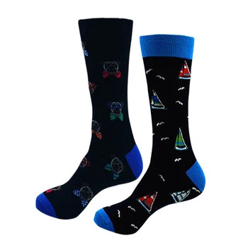 

New Style European and American Style Tube Male Socks Cotton Personality Cartoon Socks Cartoon Male Casual Fashion Funny Socks