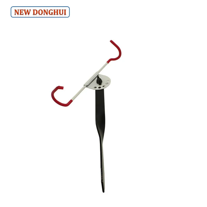 

Newdonghui 5 Punching Holes Adjustable Flexible Adjustable Iron Fishing Rod Rack 1PC