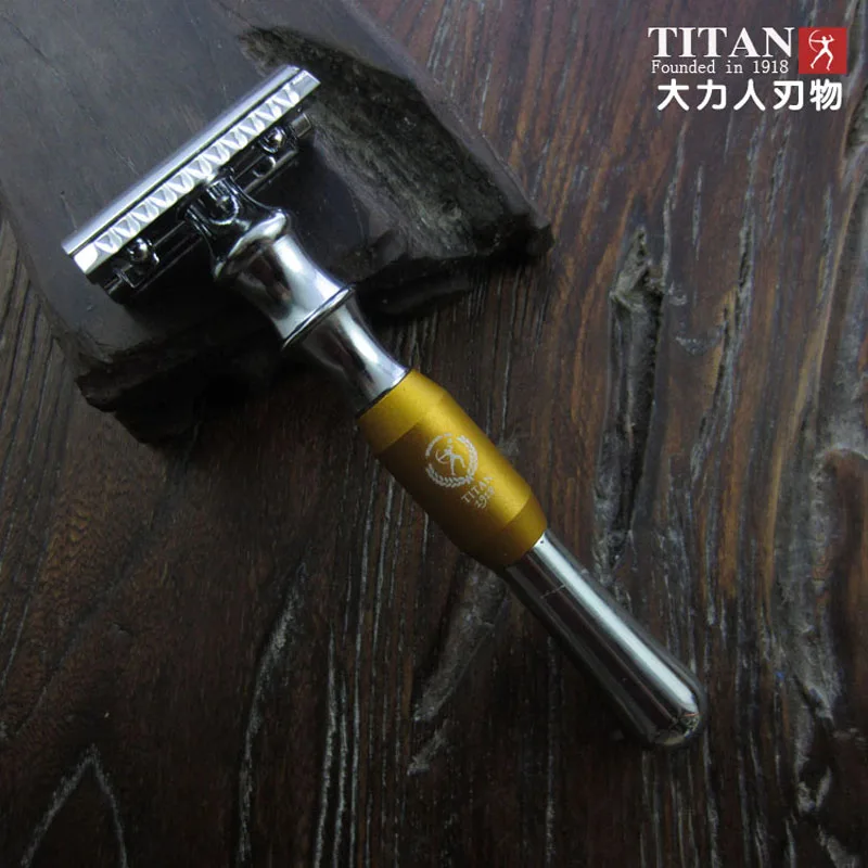 

Titan razor colour metal handle safety shaving double edge blade free shipping